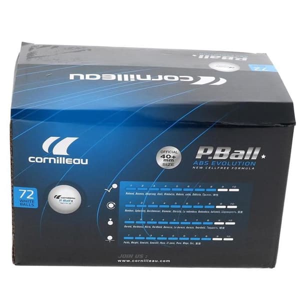 Bordtennisbollar - Cornilleau - ABS Evolution - 72 st - Plast - 40 mm