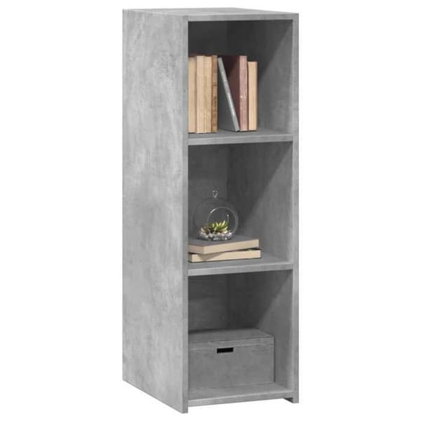 vidaXL Buffé grå betong 30x41x93 cm engineeringträ 846344