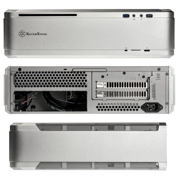 Mini-ITX PC-chassi - SilverStone - SST-FTZ01S - Silver - Premium - Kontor