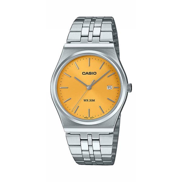 Klocka - CASIO - MTP-B145D - Man - Ljus Guld - Kvarts - Analog