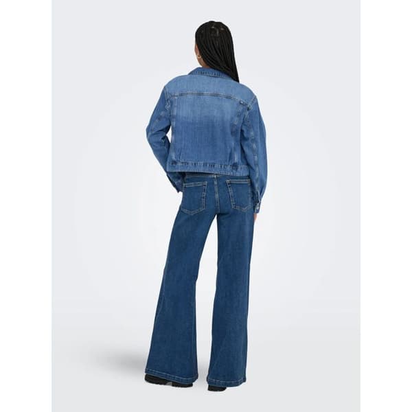 Jeansjacka dam Only - medelblå denim