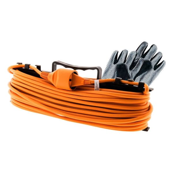 Förlängningssladd trädgård 2x1,5mm² 25m - Orange - Zenitech