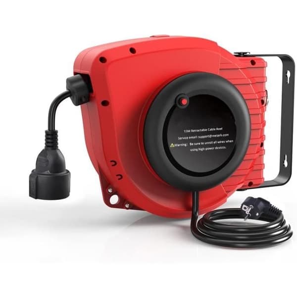 Kabelvindare - Vistreck - 15 m - Rotationsväggmontering - 3200 W - Utomhus