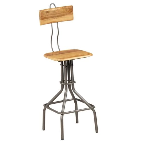 vidaXL Barstolar 2 st Återvunnet massivt teak