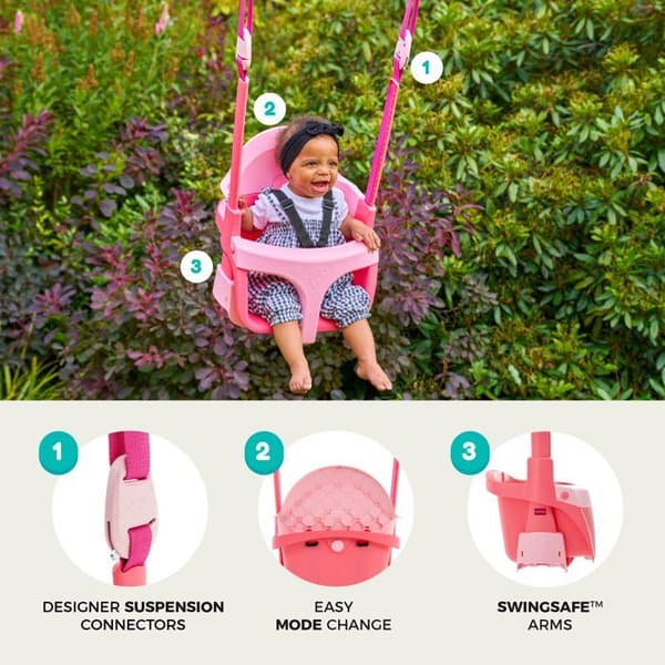 Bebisstol 4-i-1 - TP TOYS - QUADPOD - Rosa