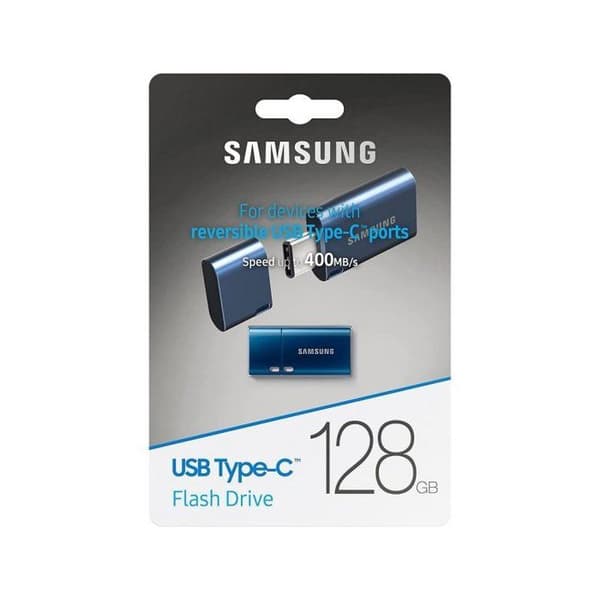 USB-minne - SAMSUNG - MUF-128DA/APC - 128 Go - USB-C - USB 3.1 Gen 1 - Blå