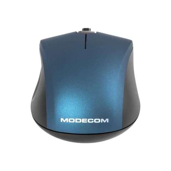 MODECOM MC-WM10S trådlös mus - 2,4 GHz - Blå - Scrollhjul - Silent Switch-teknik