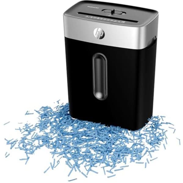 Pappersförstörare - HP - OneShred 8CC - Säkerhetsklass P-4 - Korsklipp - 8 blad