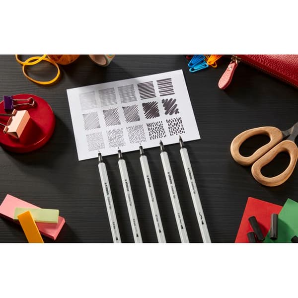 Metallåda x 30 STABILO Creative Tips - pastellfärger