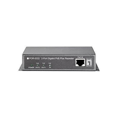 LevelOne POR-0222 2x Gigabit PoE-Plus-Repeater