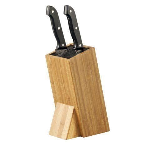 Zeller 25328 Bambu knivblock med borsteâ € ¦