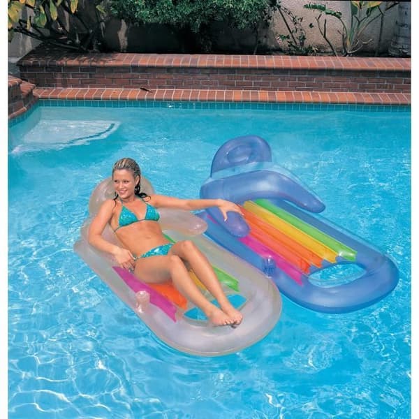 INTEX Uppblåsbart Sängstol till Pool King Cool - Slumpar färg