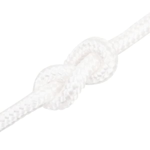 152575 vidaXL Båtrep Komplett Vit 16 mm 250 m Polypropen