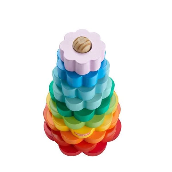 Fisher-Price-Ring Stacker med 10 träbitar HXT77