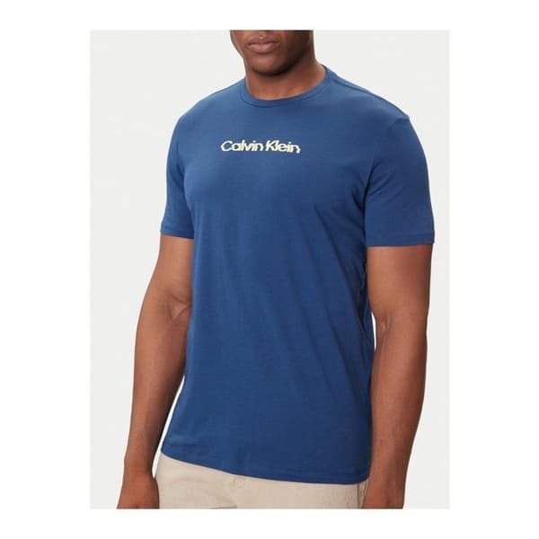 Blå T-shirt Herr Calvin Klein Jeans Glitched