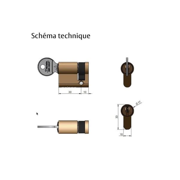 DEMI-CYLINDER SERIE 5001