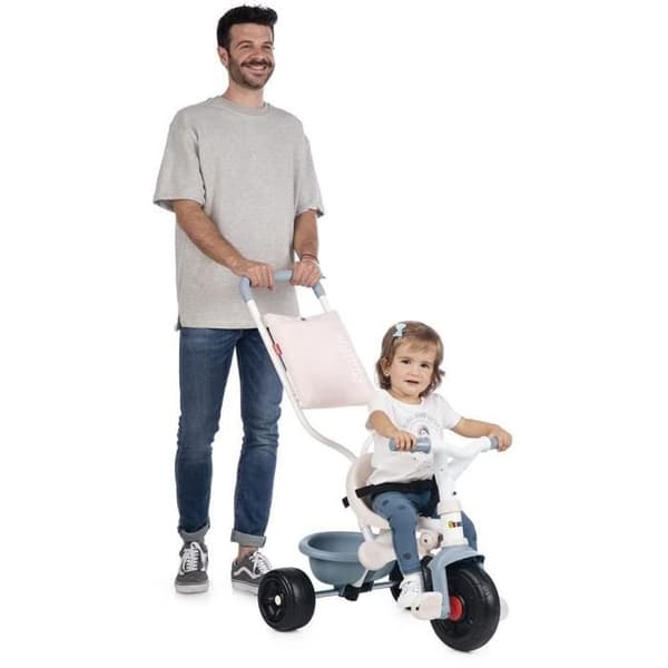 SMOBY - Be Fun Confort evolving baby trehjuling - Metallstruktur - Blå