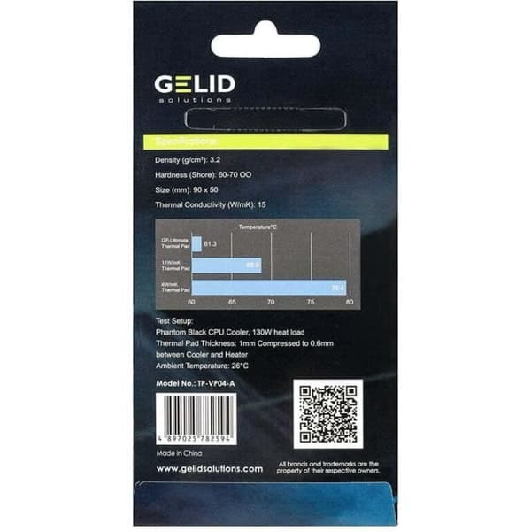 Set med 2 Gelid Solutions GP-Ultimate termiska pastor 0,5 mm