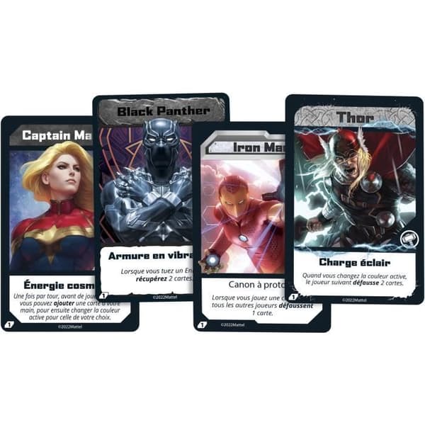 UNO Marvel-kortspel - MATTEL GAMES - UNO Ultimate Marvel - Strategispel - 4 Marvel-hjältar