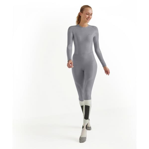 Legging dam Falke Wool-Tech - grå/melerad