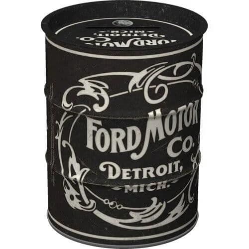 Ford Motor rund spargris i metall