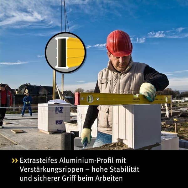 Stabila 96-M-2 Magnetiskt vattenpass 3 flaskor 80 cm