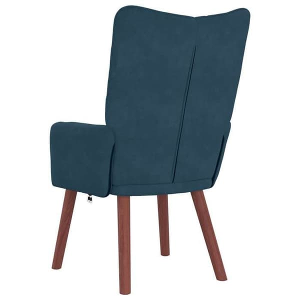vidaXL fåtölj Blå 63 x 67 x 94 cm Sammet 42001813
