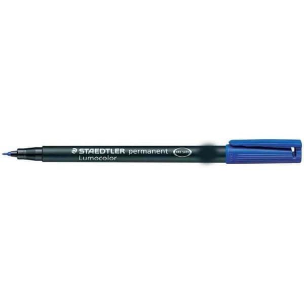 Permanent märkpenna - STAEDTLER - 314B - Röd - Linjebredd: 1,0 - 2,5 mm - Avfasad spets