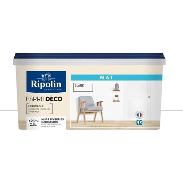 RIPOLIN ESPRIT DECO VIT MAT 2.5L
