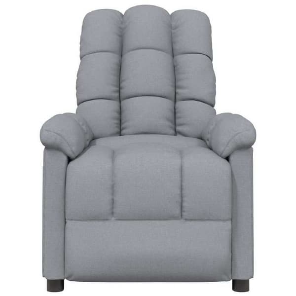 vidaXL Recliner Grått Tyg 289796