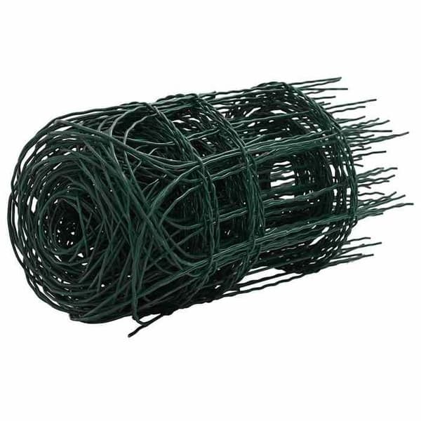 vidaXL gräsmatta pulverlackerad järn 10x0,4 m