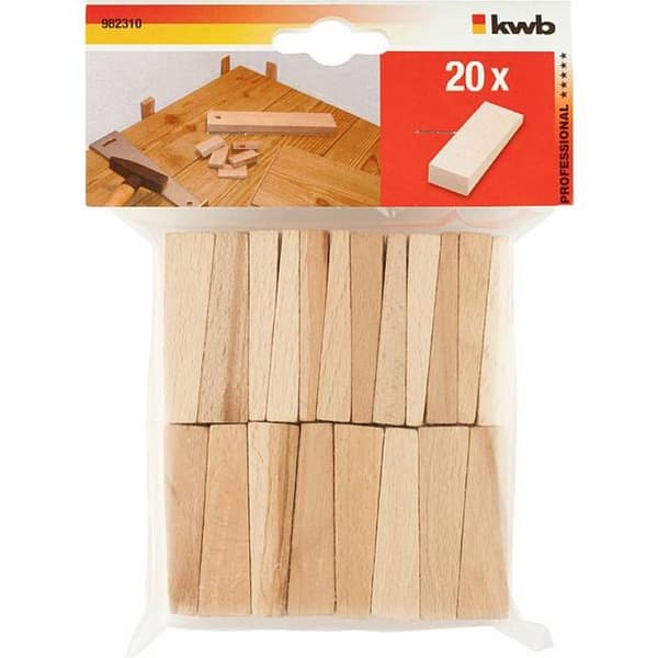 Cale i trä kwb 982310 Bokträklossar, 20 stycken