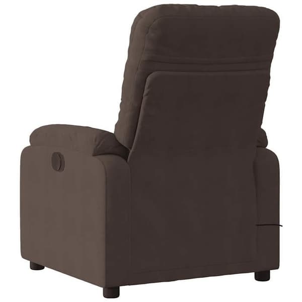 vidaXL Massagestol brun mikrofiber 373455