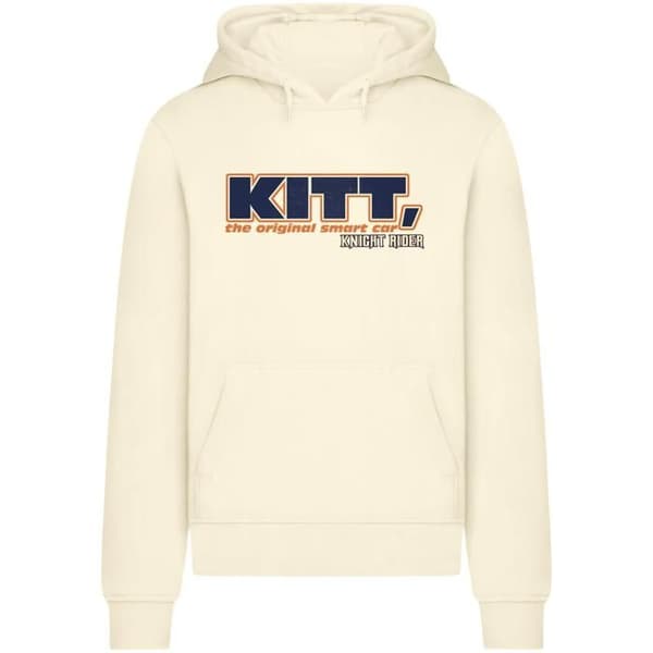 Huvtröja Merchcode Knight Rider KITT - off-white