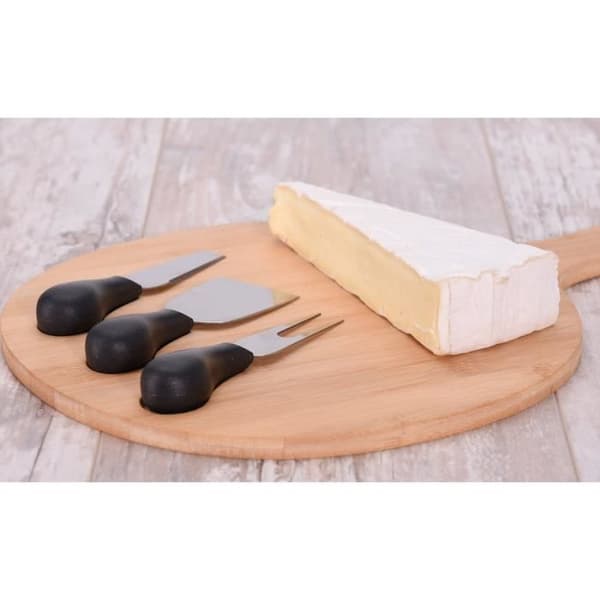 Ostbräda, bambu, 3 knivar ingår
