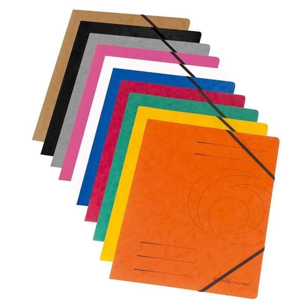 herlitz 5 x easyorga elastisk folder, A4, Colorspan kartong, grön - 972471