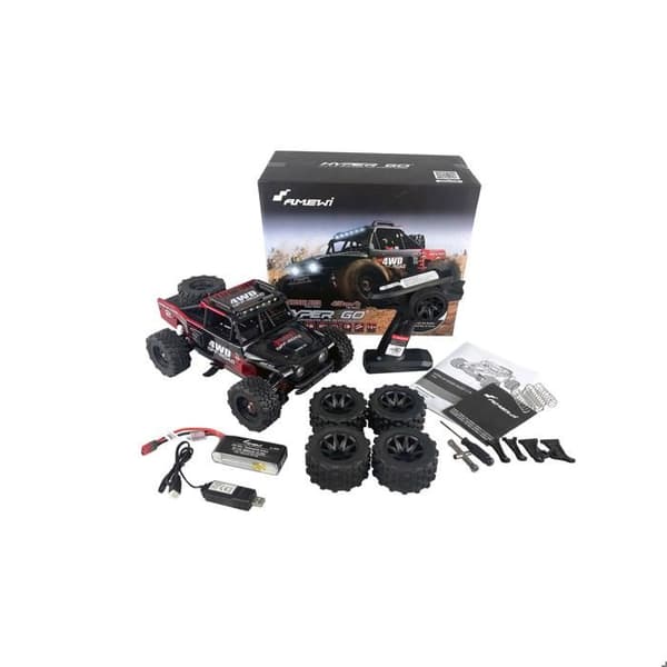 Buggy RTR Hyper GO Desert borstlös 4WD - svart/röd
