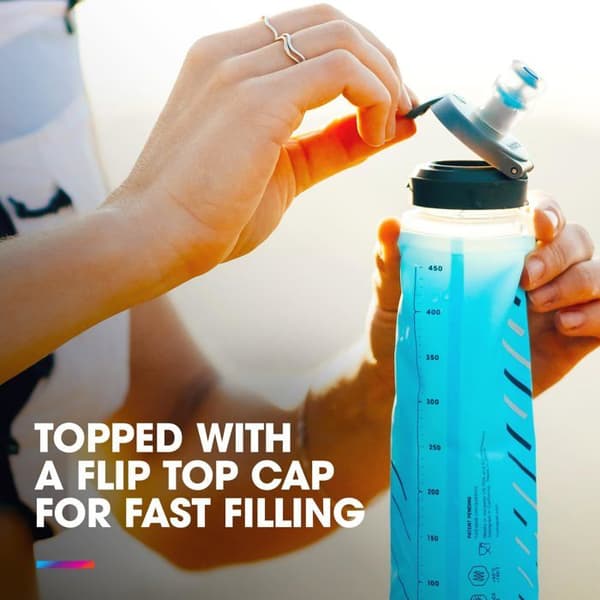 Hydrapak SoftFlask 500 ml blå - komprimerbar flaska B280HP, SpeedFill lock