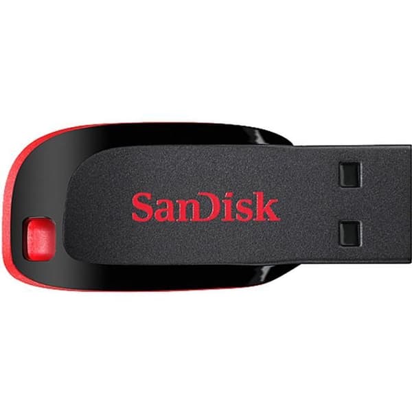 SanDisk Cruzer Blade USB-minne - SANDISK - 16 GB - USB 2.0 - Vit