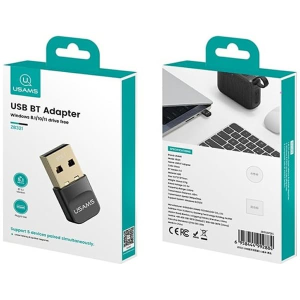 Usb-C Till Bluetooth 5.1 Adaptator Usams För Windows 10/11 Bärbar Dator