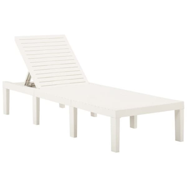 vidaXL Loungestol med Dyna Plast Vit