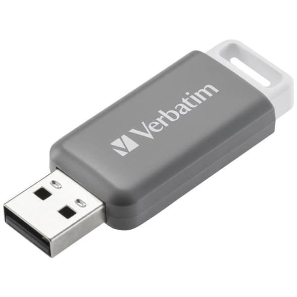 Verbatim V DataBar USB 2.0 Drive USB-minne 128 GB grå 49456 USB 2.0