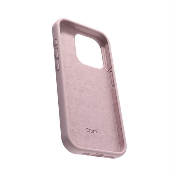 Etteri silikonfodral för iPhone 15 Pro Max 6,7" ljusrosa