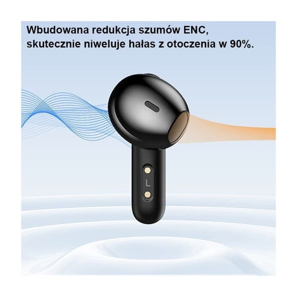 Bluetooth-hörlurar - AWEI - T66 TWS - Laddstation - Svart