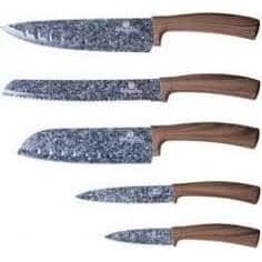 BERLINGER HAUS 6 delar Knivset med ställ, I trä