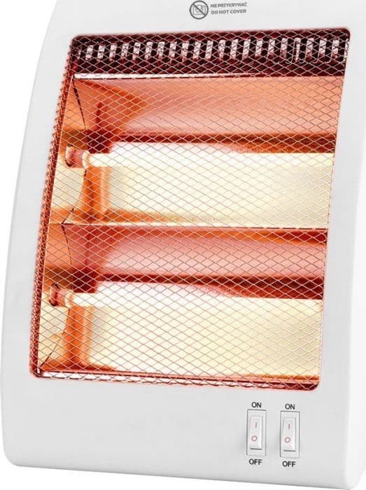 Extra elektrisk radiator - Neo - Kvarts - 400W/800W - Vit - Vertikal