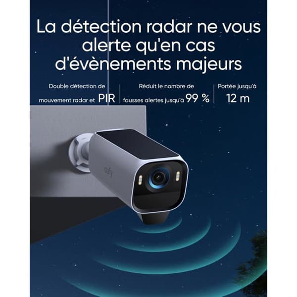 Övervakningskamera eufy Security eufyCam S3 Pro 4K WiFi Utomhus Nattvision
