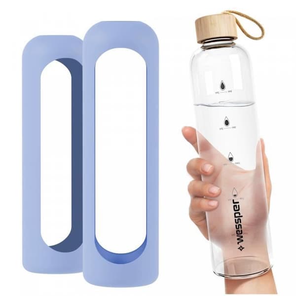 SILIKON FÖR EN GLASFLASKA - WESSPER ACTIVEMAX 1L - LILA