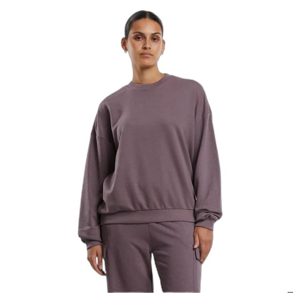Oversize rundhalsad tröja för kvinnor Urban Classics Light Terry