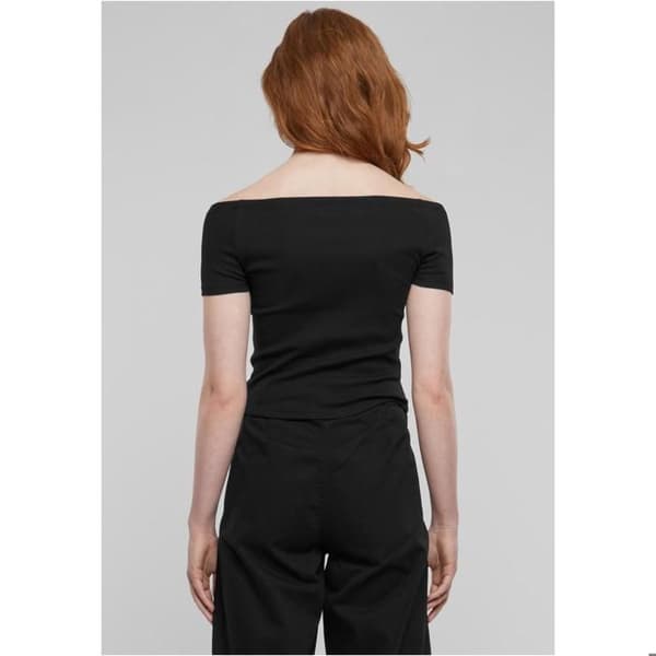 Off Shoulder T-shirt för kvinnor Urban Classics Organic